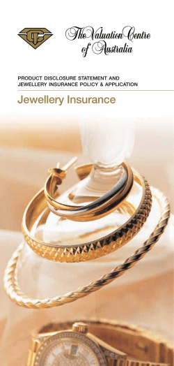 Jewellery Insurance - Valuation Centre of Australia
