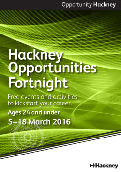 Hackney Opportunities Fortnight
