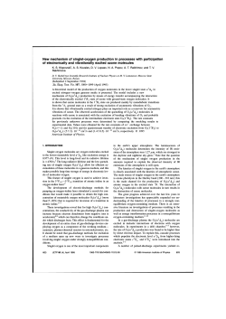 New mechanism of singlet-oxygen production in processes with