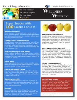 Super Snacks with 100 Calories or Less