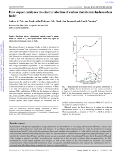 How copper catalyzes the electroreduction of carbon dioxide into