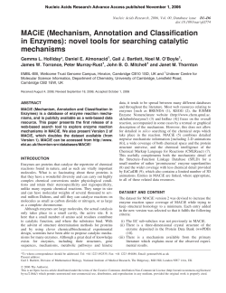 MACiE (Mechanism, Annotation and Classification in Enzymes