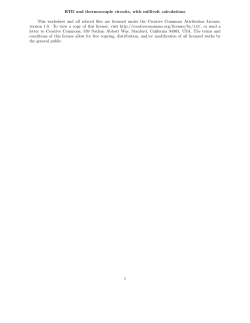 RTD and thermocouple circuits, with millivolt calculations