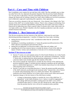 Family Law Act Section Notes - Part 4