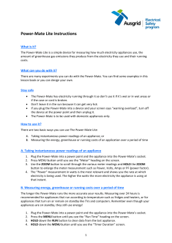 Power-Mate Lite Instructions - Learn Electricity