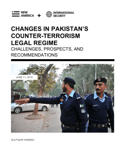 changes in pakistan`s counter-terrorism legal regime +