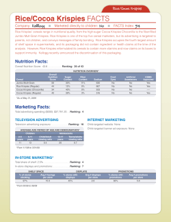 Rice/Cocoa Krispies FACTS