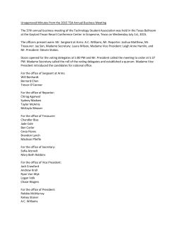 Minutes - Technology Student Association