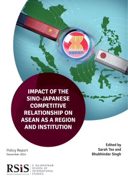 Impact of the Sino-Japanese Competitive Relationship on ASEAN
