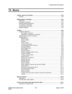 Beans &ndash; Chapter 19 &ndash; Official Grain Grading Guide