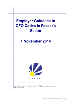 OFO Version 2013 Fasset Guideline