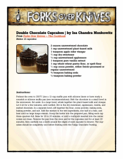 Double Chocolate Cupcakes | by Isa Chandra