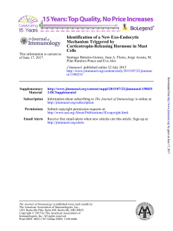 Cells Corticotropin-Releasing Hormone in Mast Mechanism