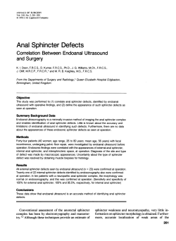 Anal Sphincter Defects - Halo Medical Technologies