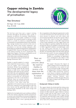 Copper Mining in Zambia