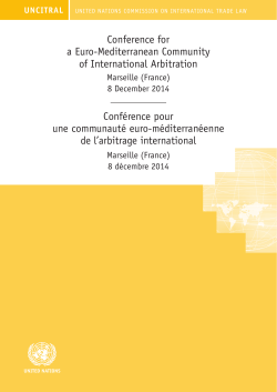 Conf&eacute;rence pour une communaut&eacute; euro-m&eacute;diterran&eacute;enne