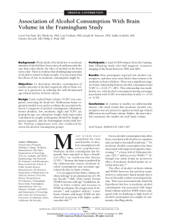 Association of Alcohol Consumption With Brain Volume in the