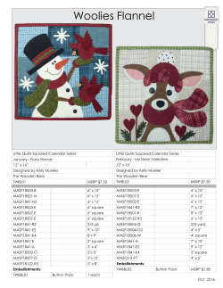 Little Quilts Squared Calendar Series