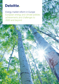 Energy market reform in Europe View or the report