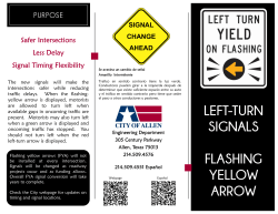 Flashing Yellow Arrows Nov 2012