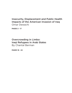 Insecurity, Displacement and Public Health Impacts of the American