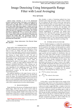 Image Denoising Using Interquartile Range Filter with Local