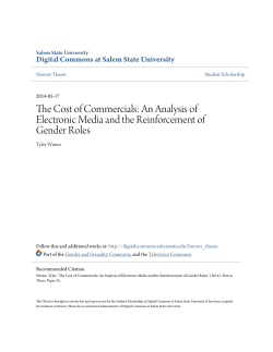 The Cost of Commercials: An Analysis of Electronic Media and the