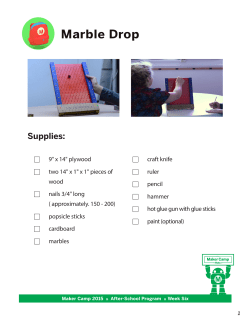 Marble Drop - Maker Camp