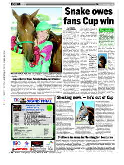 Shocking news &mdash; he`s out of Cup
