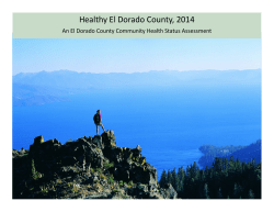Healthy El Dorado County, 2014