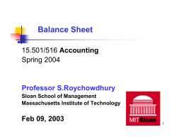 Chapter 2 The Classified Balance Sheet