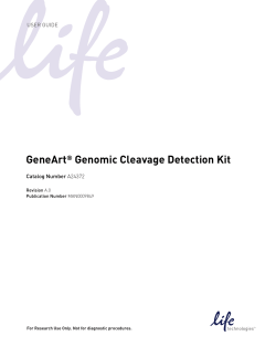 GeneArt&reg; Genomic Cleavage Detection Kit