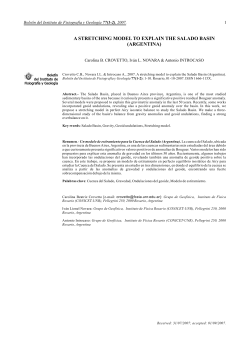 Stretching model Salado Basin - FCEIA