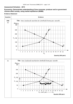 NCEA Level 1 Economics (90986) 2013