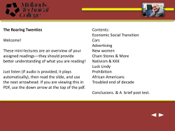 The Roaring Twenties--PDF - Midlands Technical College