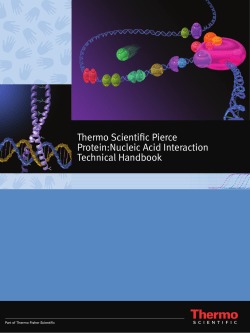 Thermo Scientific Pierce Protein:Nucleic Acid Interaction Technical