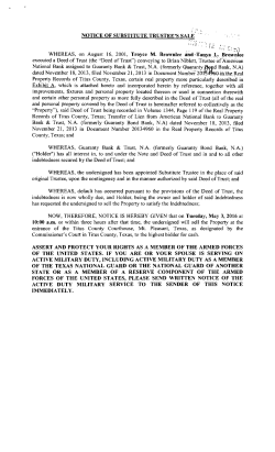 20160503_FORECLOSURE_BROWNLEE TROYCE