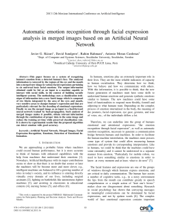 Automatic Emotion Recognition through Facial Expression
