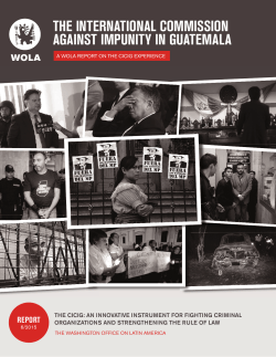 the international commission against impunity in guatemala