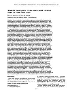 Numerical investigations of the mantle plume initiation model for