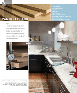 particleboard - Composite Panel Association
