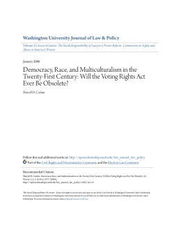 Democracy, Race, and Multiculturalism in the Twenty