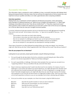 Successful interviews