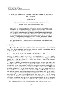 A new instrumental variable estimation for diffusion processes