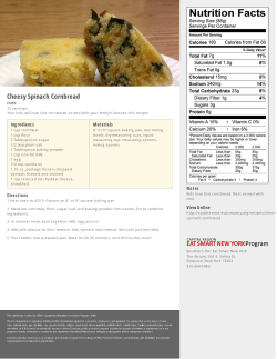 Cheesy Spinach Cornbread | ESNY