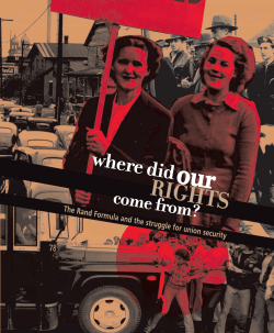 The Rand Formula and the Struggle for Union