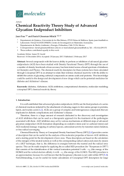 Chemical Reactivity Theory Study of Advanced Glycation
