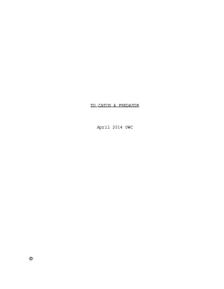 To Catch a Predator - SS April 2014 OWC Script