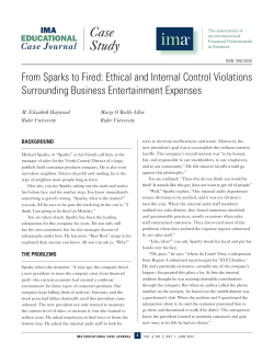 From Sparks to Fired: Ethical and Internal Control Violations