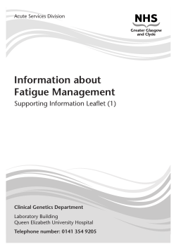 Information about Fatigue Management